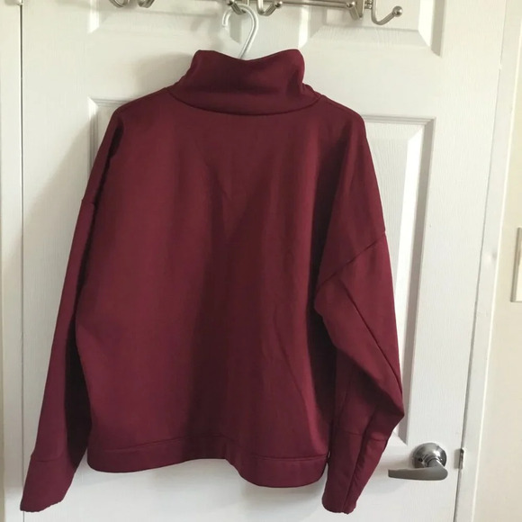 Under Armour -  Womens Armour Mxed Media Mock Neck T-Shirt Sweatshirt Size XL - Picture 4 of 10